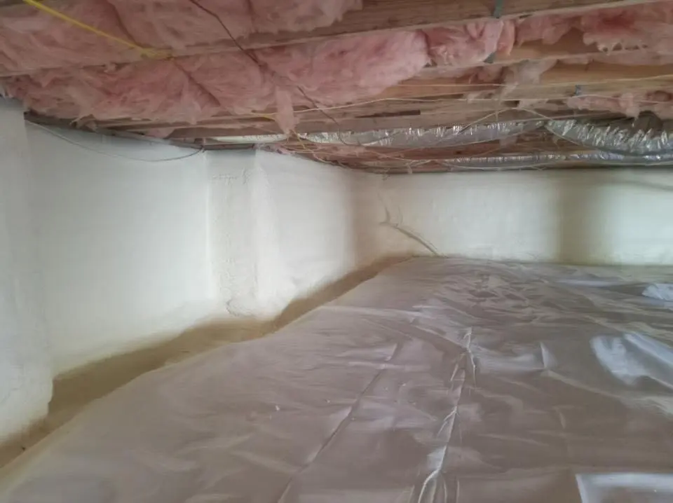 Crawl space encapsulation with closed-cell spray foam for Roof Maintenance in Eastham